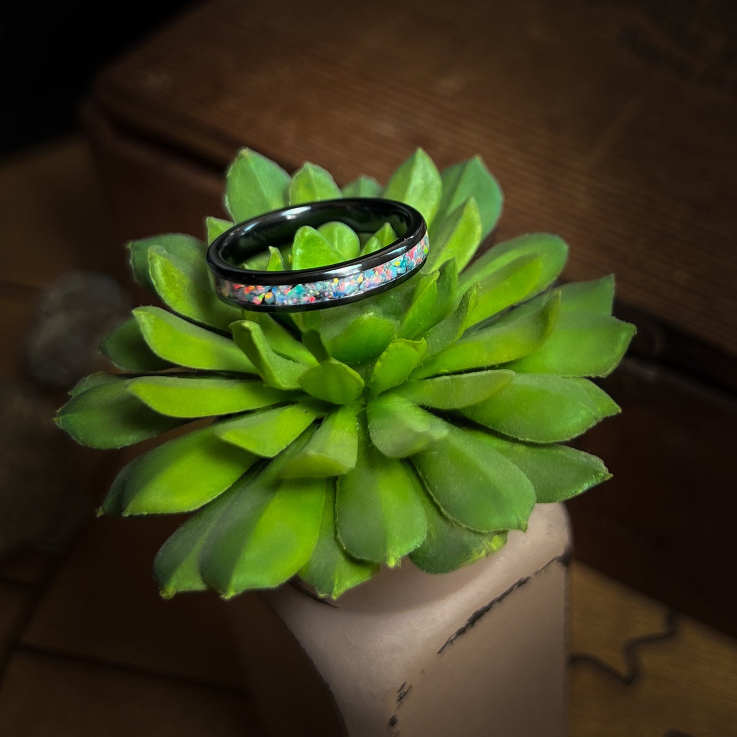 Create a Custom Ceramic Ring with Opal Inlay