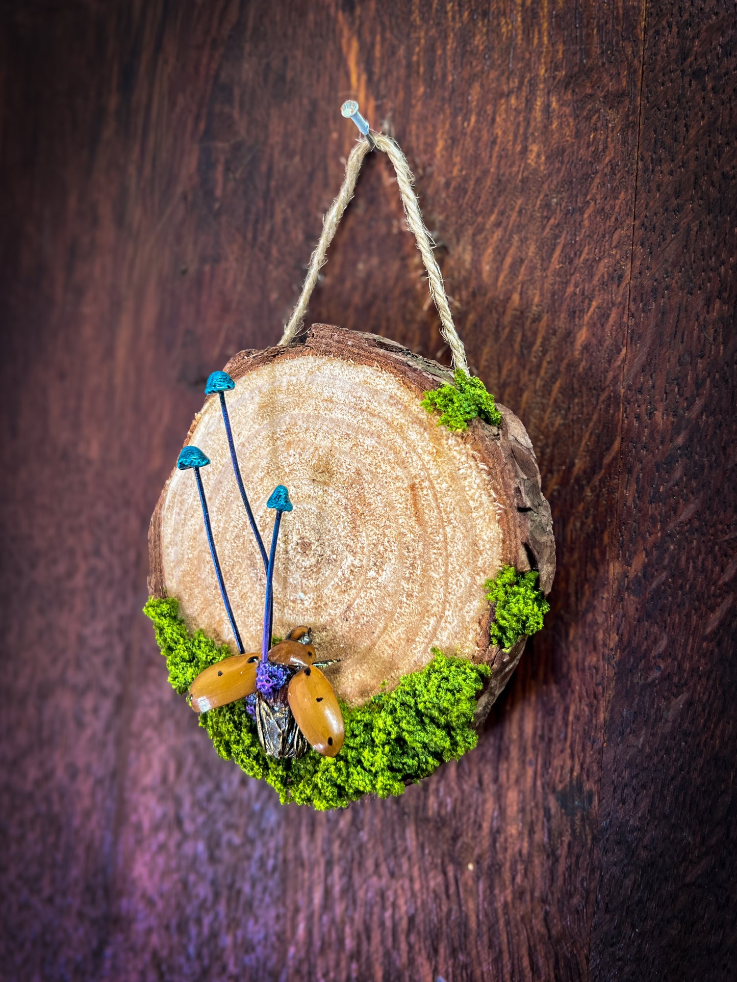 Spores & Remains No. 1 – Grape Beetle Mixed Media Wall Art